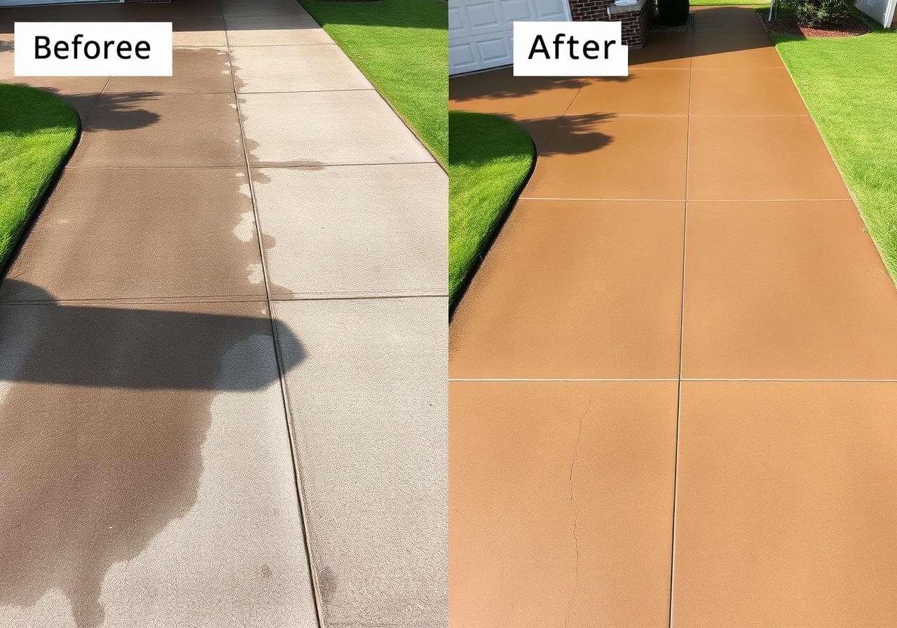 Driveway after